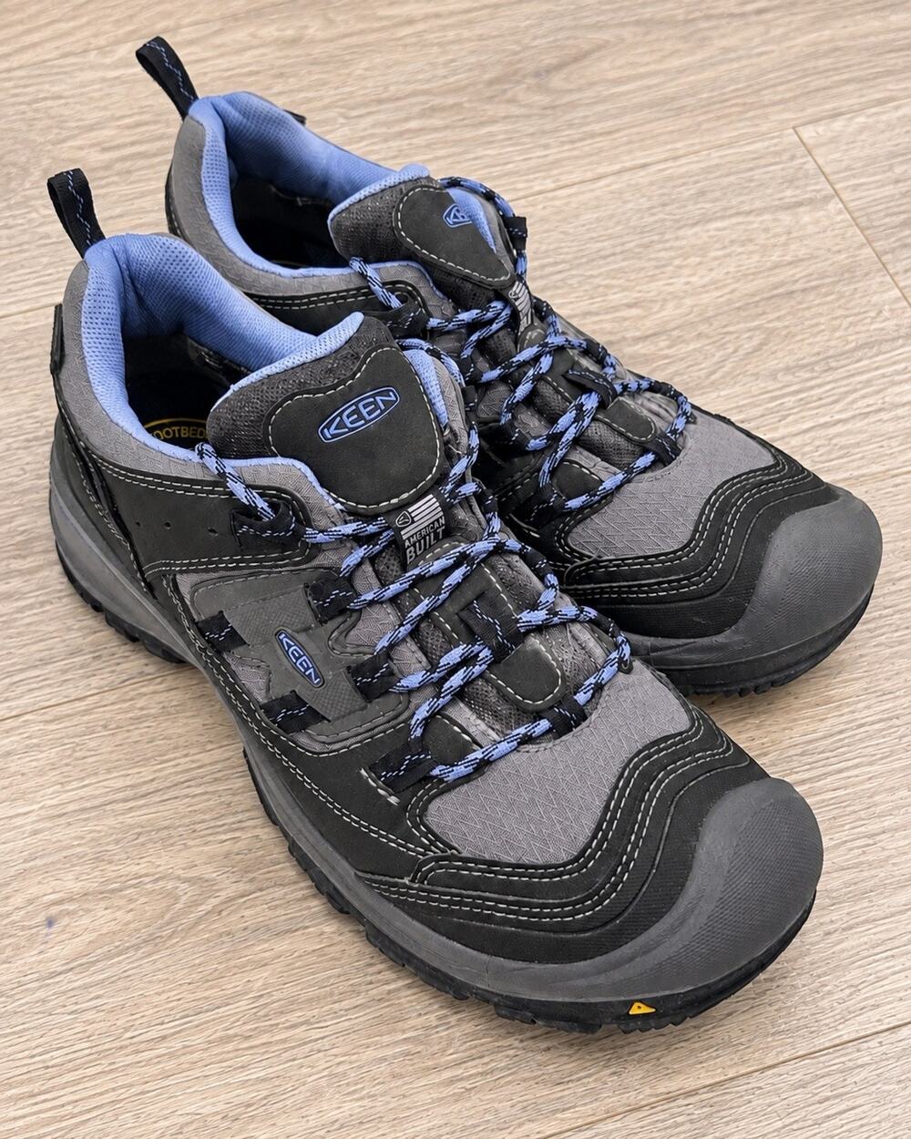 Keen Dry Logan Hiking Trail Shoes Womens 9.5 Periwinkle Waterproof Gorp 1014145